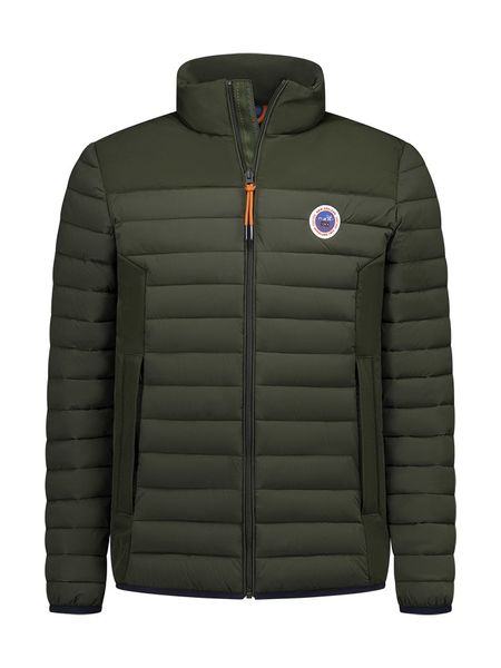 NEW ZEALAND AUCKLAND Kurtka pikowana w kolorze khaki rozmiar: M. Brązowe kurtki męskie New Zealand Auckland, m, bez wzorów, bez kaptura. Za 432.80 zł.