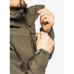 Kurtka przeciwdeszczowa męska Fjallraven HC Hydratic Trail Jacket. Zielone kurtki męskie Fjällräven, m, bez wzorów, bez kaptura. Za 799.99 zł.