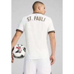 Męska koszulka wyjazdowa FC St. Pauli 24/25 PUMA White Espresso Brown. Białe t-shirty sportowe męskie Puma, m, bez ramiączek, do piłki nożnej. W wyprzedaży za 214.00 zł.