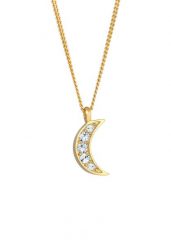 Elli Damski wisior półksiężycowy Astro Look Trend z kryształami w srebrze 925 funtów sterling silver Naszyjniki 1 ct. Szare naszyjniki damskie Elli, na imprezę, srebrne. Za 216.99 zł.