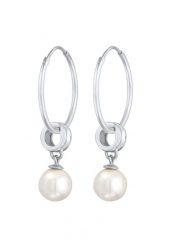 Nenalina Damskie kreole Classic Round z syntetyczną perłą w srebrze próby 925 Sterling Silver Kolczyki 1 ct. Szare kolczyki damskie Nenalina, z perłą, srebrne. Za 293.99 zł.