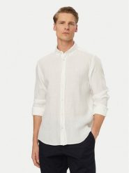 BOSS Koszula H-Liam 50556077 Biały Regular Fit. Białe koszule męskie Boss, m, bez wzorów, ze lnu, bez kołnierzyka, bez ramiączek. Za 599.99 zł.