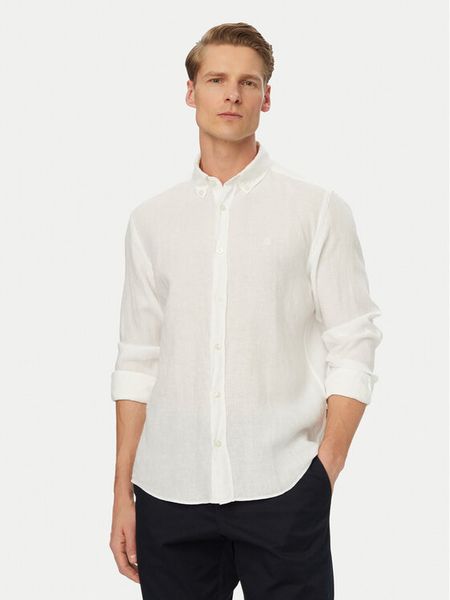 BOSS Koszula H-Liam 50556077 Biały Regular Fit. Białe koszule męskie Boss, m, bez wzorów, ze lnu, bez kołnierzyka, bez ramiączek. Za 599.99 zł.