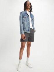 Levi's Szorty w kolorze antracytowym rozmiar: W36. Czarne szorty męskie Levi's, z bawełny, bez kołnierzyka. Za 97.95 zł.