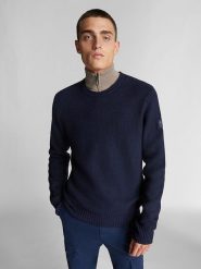North Sails Sweter w kolorze granatowym rozmiar: XL. Niebieskie swetry męskie North Sails, xl, bez wzorów, z bawełny, bez kołnierzyka. Za 158.10 zł.