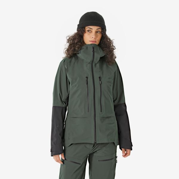 Kurtka skiturowa damska Wedze Wilder. Brązowe kurtki damskie SIMOND, l, bez wzorów, z materiału, bez kaptura, narciarskie. Za 849.99 zł.