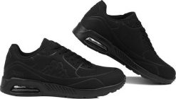 Buty sportowe unisex Kappa Harlem Emb Oc. Czarne buty sportowe na co dzień damskie Kappa, bez wzorów, z materiału, trekkingowe. Za 149.02 zł.