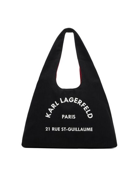 KARL LAGERFELD Torebka B1W50015 Czarny. Czarne torebki klasyczne damskie Karl Lagerfeld, bez wzorów, z materiału, bez dodatków. Za 389.99 zł.