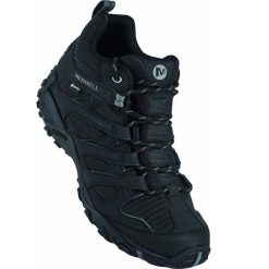 Buty turystyczne męskie Merrell Claypool Sport Mid GTX. Czarne buty trekkingowe męskie MERRELL, bez zapięcia, trekkingowe. Za 349.99 zł.