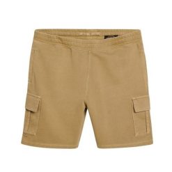 Spodenki cargo z kontrastowymi szwami Superdry. Brązowe szorty męskie Superdry., na lato, bez wzorów. W wyprzedaży za 207.05 zł.