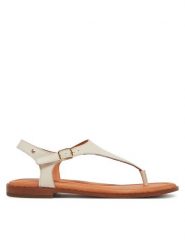 Pikolinos Sandały W0X-0954 Biały. Białe sandały damskie Pikolinos, bez wzorów, ze skóry, bez obcasa, na płaskiej podeszwie. Za 289.99 zł.