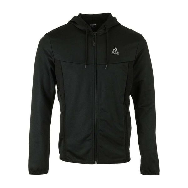 Bluza polarowa LE COQ SPORTIF TECH SP FZ HOODY Czarny. Czarne bluzy bez kaptura męskie Le Coq Sportif, xl, z materiału. Za 269.99 zł.