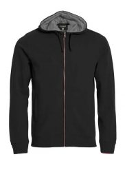 Clique Classic Hoody Full Zip – Męska bluza z kapturem na zamek. Czarne bluzy z kapturem męskie CLIQUE, m, z bawełny. Za 226.96 zł.