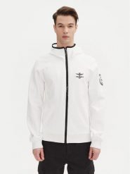 Aeronautica Militare Kurtka przejściowa 251AF497F559 Biały Regular Fit. Białe kurtki męskie AERONAUTICA MILITARE, m, bez wzorów, z wiskozy, bez kaptura. Za 439.99 zł.