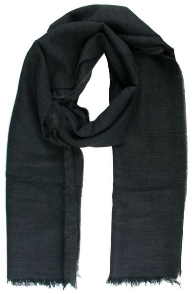 Lekki Szalik Wiosenno-Jesienny - Teer - Granatowy Melanż. Niebieskie szaliki męskie Teer, na jesień, bez wzorów, z materiału. Za 49.99 zł.