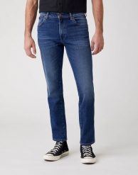 WRANGLER SPODNIE MĘSKIE TEXAS SLIM THE PRIME W12SU542R 112126520. Spodnie materiałowe męskie Wrangler, bez wzorów, z jeansu. Za 239.99 zł.