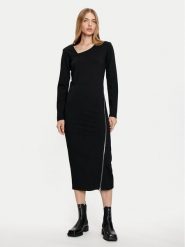 Karen by Simonsen Sukienka codzienna Rebecca 10105100 Czarny Slim Fit. Czarne sukienki damskie Karen by Simonsen, na co dzień, s, bez wzorów, z syntetyku, bez kołnierzyka, bez ramiączek, proste. Za 429.99 zł.