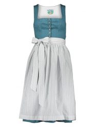 Turi Landhaus Sukienka w kolorze niebieskim rozmiar: 38. Niebieskie sukienki damskie Turi Landhaus, na imprezę, bez wzorów, z bawełny, bez kołnierzyka, bez ramiączek. Za 347.99 zł.