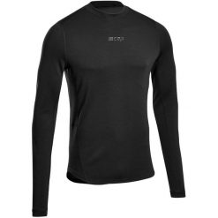Męska koszulka sportowa z długim rękawem wełna merino CEP. Czarne t-shirty sportowe męskie CEP, na zimę, l, z materiału, bez ramiączek, na fitness i siłownię. Za 299.00 zł.