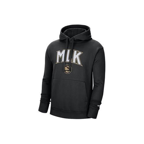 Bluza sportowa męska Nike Nba Atlanta Hawks City Edition. Czarne bluzy sportowe męskie Nike, bez wzorów, sportowe, bez kołnierzyka, bez ramiączek. Za 269.00 zł.