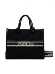 Valentino Torebka Winter Aella VBSABG04 Czarny. Czarne torebki klasyczne damskie Valentino, bez wzorów, ze skóry, bez dodatków. Za 619.99 zł.