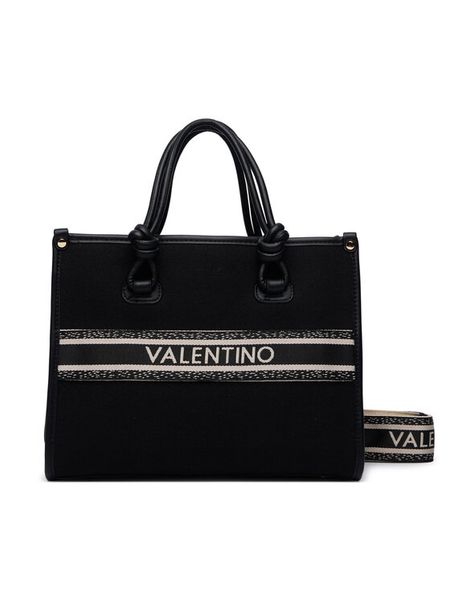 Valentino Torebka Winter Aella VBSABG04 Czarny. Czarne torebki klasyczne damskie Valentino, bez wzorów, ze skóry, bez dodatków. Za 619.99 zł.