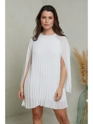 Curvy Lady Sukienka w kolorze białym rozmiar: 44/46. Białe sukienki damskie Curvy Lady, na co dzień, bez wzorów, klasyczne, bez kołnierzyka, bez ramiączek, mini, proste. Za 100.75 zł.