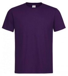 Fioletowy Bawełniany T-Shirt Męski Bez Nadruku -STEDMAN- Koszulka, Krótki Rękaw, Basic, U-neck. Fioletowe t-shirty męskie Stedman, l, bez wzorów, z bawełny, bez kołnierzyka. Za 45.00 zł.