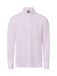 Nils Sundström koszula lniana Mężczyźni Slim Fit len różowy, XXL. Czerwone koszule męskie Nils Sundström, m, bez wzorów, ze lnu, bez kołnierzyka, bez ramiączek. Za 229.95 zł.