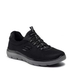 Buty Sportowe Męskie Skechers Summits 52811-BKCC czarne wygodne 45 EU. Czarne buty sportowe na co dzień męskie Skechers, bez zapięcia. Za 204.99 zł.