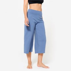 Spodnie capri do jogi damskie Kimjaly. Czarne spodnie materiałowe damskie KIMJALY, bez wzorów, z bawełny, sportowe. Za 79.99 zł.