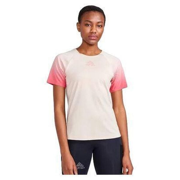 Koszulka damska Craft Pro Trail. Brązowe bluzki damskie 4M, m, bez wzorów, z materiału, bez kołnierzyka. W wyprzedaży za 259.15 zł.