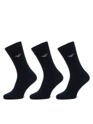 Emporio Armani Underwear Skarpety długie EM000554 AF14446 MB082 Niebieski. Niebieskie skarpetki męskie Emporio Armani Underwear, bez wzorów, z bawełny. Za 119.99 zł.