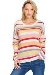 Heine Sweter w kolorze kremowym ze wzorem rozmiar: 44. Białe swetry klasyczne damskie Heine, bez kołnierzyka. Za 86.99 zł.