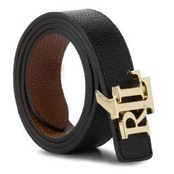 Pasek Damski LAUREN RALPH LAUREN. Czarne paski damskie Lauren Ralph Lauren, bez wzorów. Za 269.99 zł.