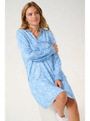 CULTURE Sukienka w kolorze błękitnym rozmiar: L. Niebieskie sukienki damskie Culture, l, bez wzorów, z wiskozy, bez kołnierzyka, bez ramiączek, midi. Za 152.26 zł.