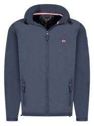 Geographical Norway Kurtka przejściowa "Daril" w kolorze granatowym rozmiar: M. Niebieskie kurtki męskie Geographical Norway, m, bez wzorów, bez kaptura. Za 158.47 zł.