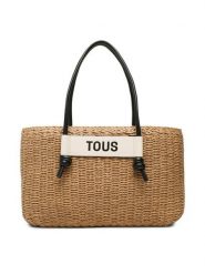 TOUS Torebka Capazo L Scoubidou 2001716959 Beżowy. Brązowe torebki klasyczne damskie Tous, bez wzorów, z syntetyku, bez dodatków. Za 949.99 zł.