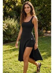 SOULSHAE Spódnica w kolorze czarnym rozmiar: XXL/3XL. Czarne spódniczki damskie SOULSHAE, xl, bez wzorów, z podwyższonym stanem, maxi, asymetryczne. Za 99.95 zł.
