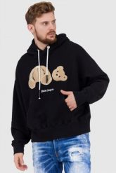PALM ANGELS Czarna bluza z kapturem Bear. Czarne bluzy z kapturem męskie PALM ANGELS, m. W wyprzedaży za 2,499.99 zł.