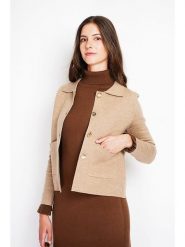 William de Faye Kurtka koszulowa w kolorze karmelowym rozmiar: 34. Brązowe kardigany damskie William De Faye, bez wzorów, bez kaptura. Za 113.99 zł.