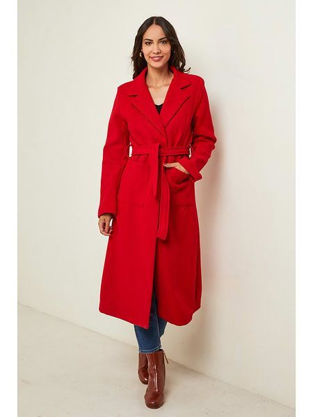 L'armoire de Suzette Płaszcz przejściowy w kolorze czerwonym rozmiar: 36. Czerwone płaszcze damskie L'armoire de Suzette, l, bez wzorów, z puchu, klasyczne. Za 209.82 zł.