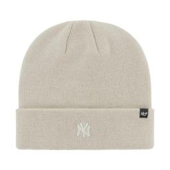 Czapka New York Yankees beżowa B-CFDCN17ACE-BN. Brązowe czapki zimowe damskie POINT. Za 85.00 zł.