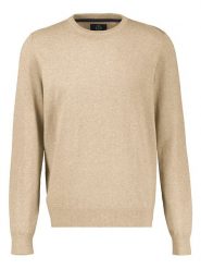 Lerros Sweter w kolorze beżowym rozmiar: L. Brązowe swetry męskie Lerros, l, bez wzorów, z bawełny, bez kołnierzyka. Za 149.95 zł.