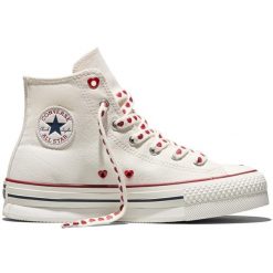 Buty sportowe Converse Chuck Taylor All Star Eva Lift. Czerwone buty sportowe na co dzień damskie Converse, bez wzorów. Za 490.00 zł.