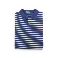 Polo Ralph Lauren koszulka męska z krótkim rękawem. Niebieskie koszulki polo męskie Ralph Lauren, l, bez wzorów, z materiału, bez ramiączek. Za 127.76 zł.