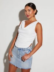 Milan Kiss Top w kolorze białym rozmiar: XL. Białe topy damskie Milan Kiss, xl, bez wzorów, bez kołnierzyka. Za 144.92 zł.