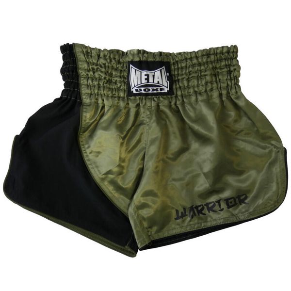 Krótki kick-boxing Metal Boxe Warrior. Zielone szorty męskie METAL BOXE, bez wzorów, z lycry. Za 180.50 zł.