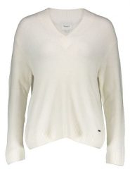 Pepe Jeans Sweter w kolorze kremowym rozmiar: XS. Brązowe swetry klasyczne damskie Pepe Jeans, xs, z jeansu, bez kołnierzyka. Za 113.36 zł.