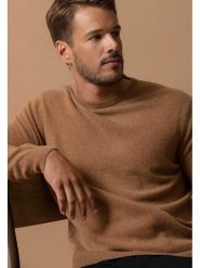 Perfect Cashmere Kaszmirowy sweter "Blake" w kolorze jasnobrązowym rozmiar: XXL. Brązowe swetry męskie Perfect Cashmere, xxl, bez wzorów, z kaszmiru, bez kołnierzyka. Za 426.99 zł.